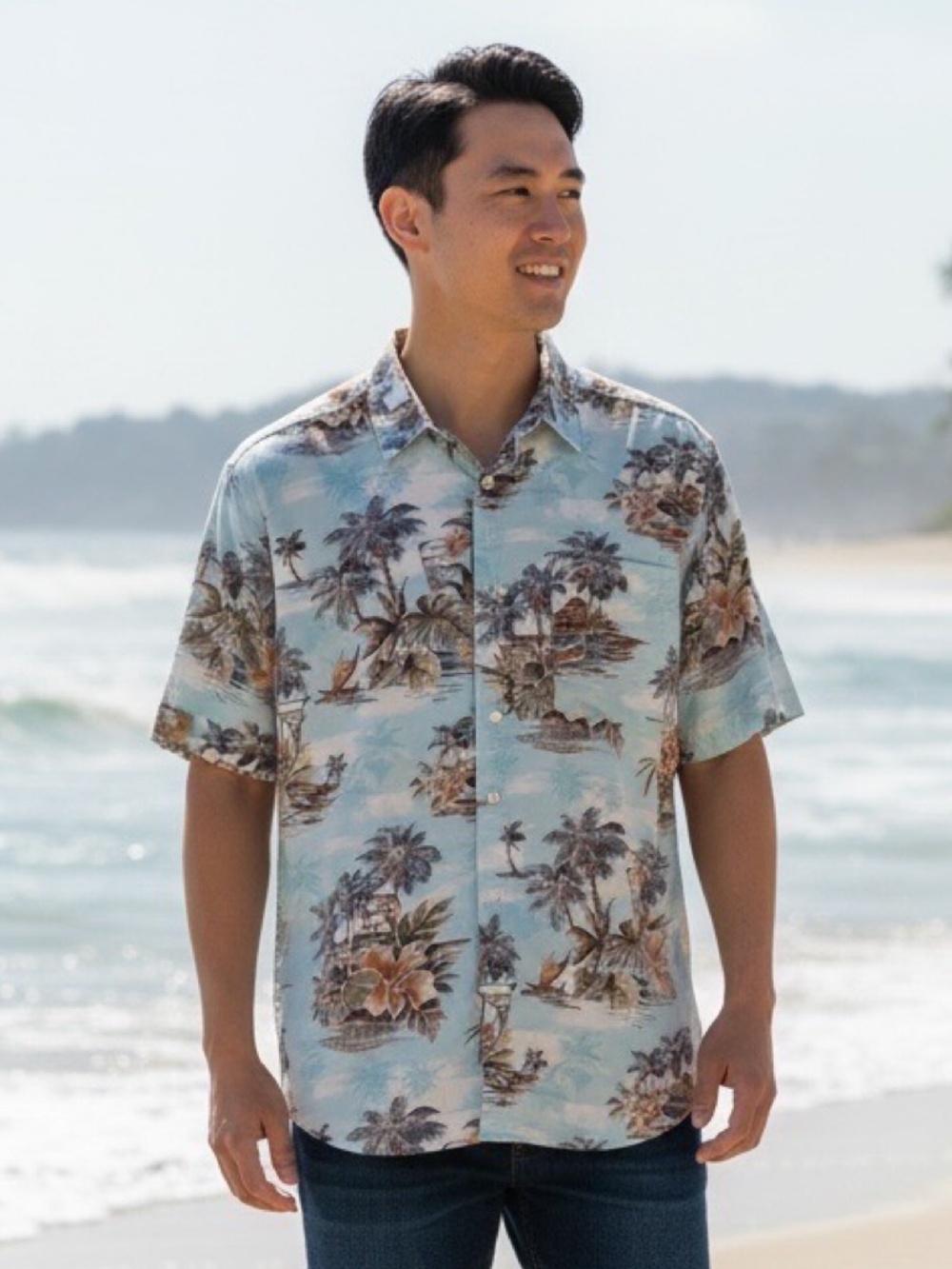 David Taylor Collection Short Sleeve  Tropical Shirt XL